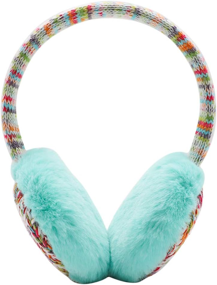 Ztl Kids Knit Earmuffs Winter Outdoor Plush Ear Warmers for Boys Girls 4-16 Years - Image 1